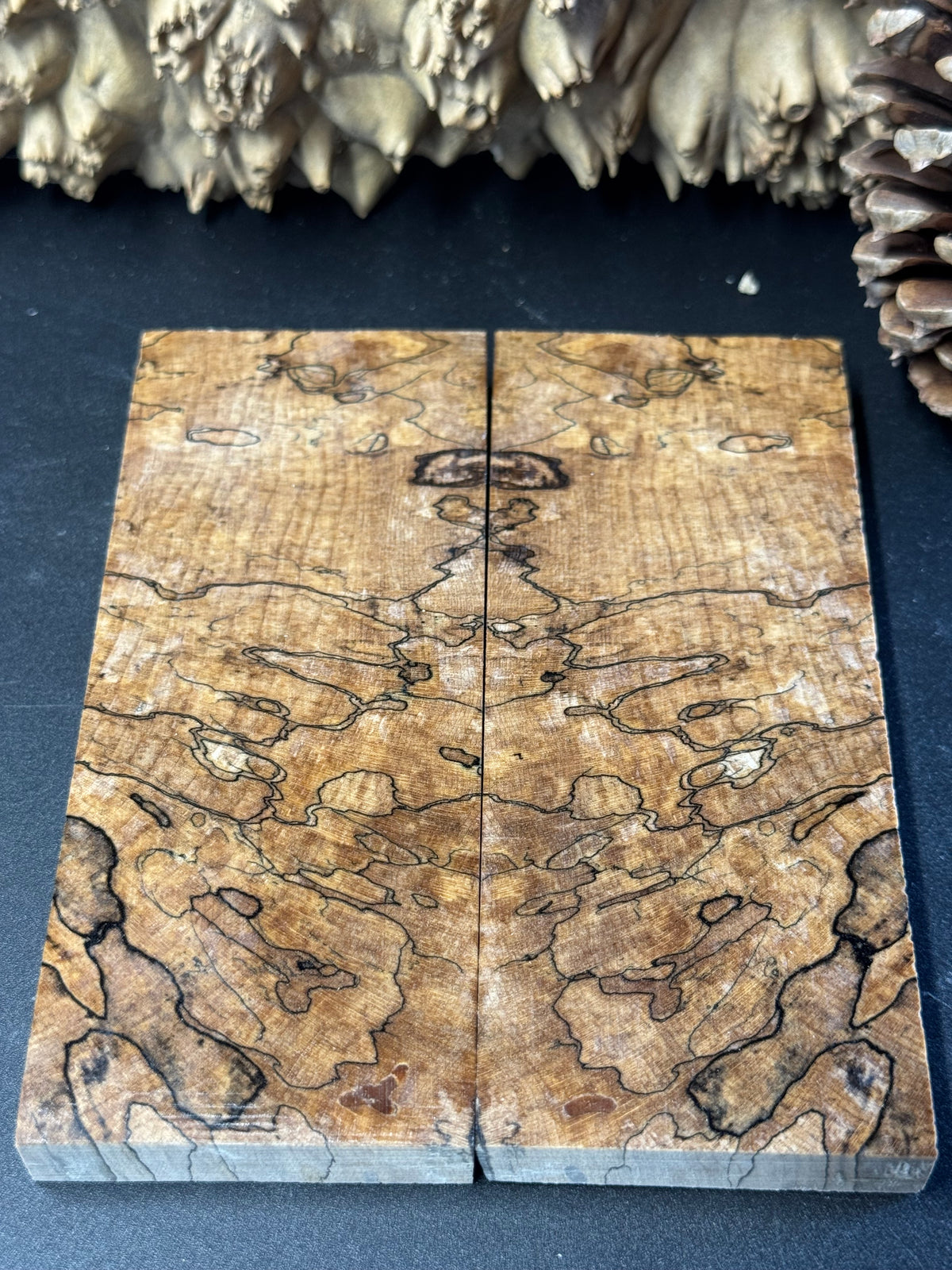 Stabilized Spalted Sugar Maple Knife Scales 1911 Grips Natural SM23