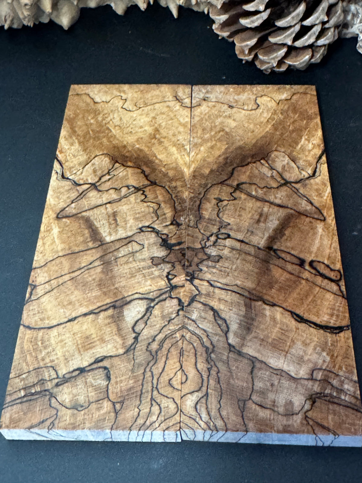 Stabilized Spalted Sugar Maple Knife Scales 1911 Grips Natural SM24