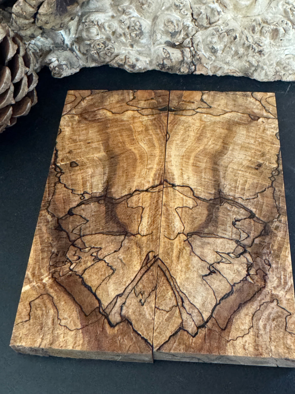 Stabilized Spalted Sugar Maple Knife Scales 1911 Grips Natural SM25
