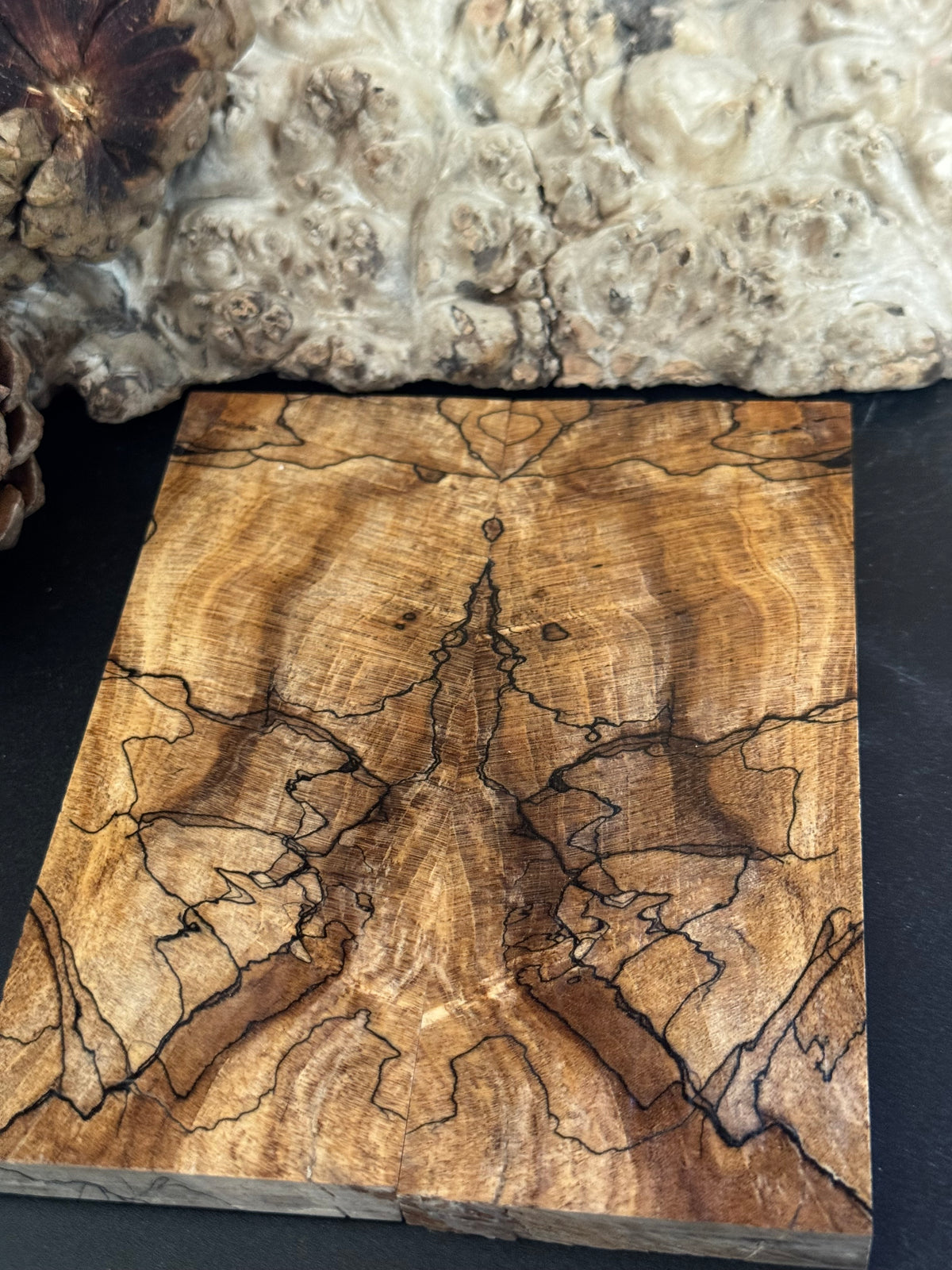 Stabilized Spalted Sugar Maple Knife Scales 1911 Grips Natural SM25