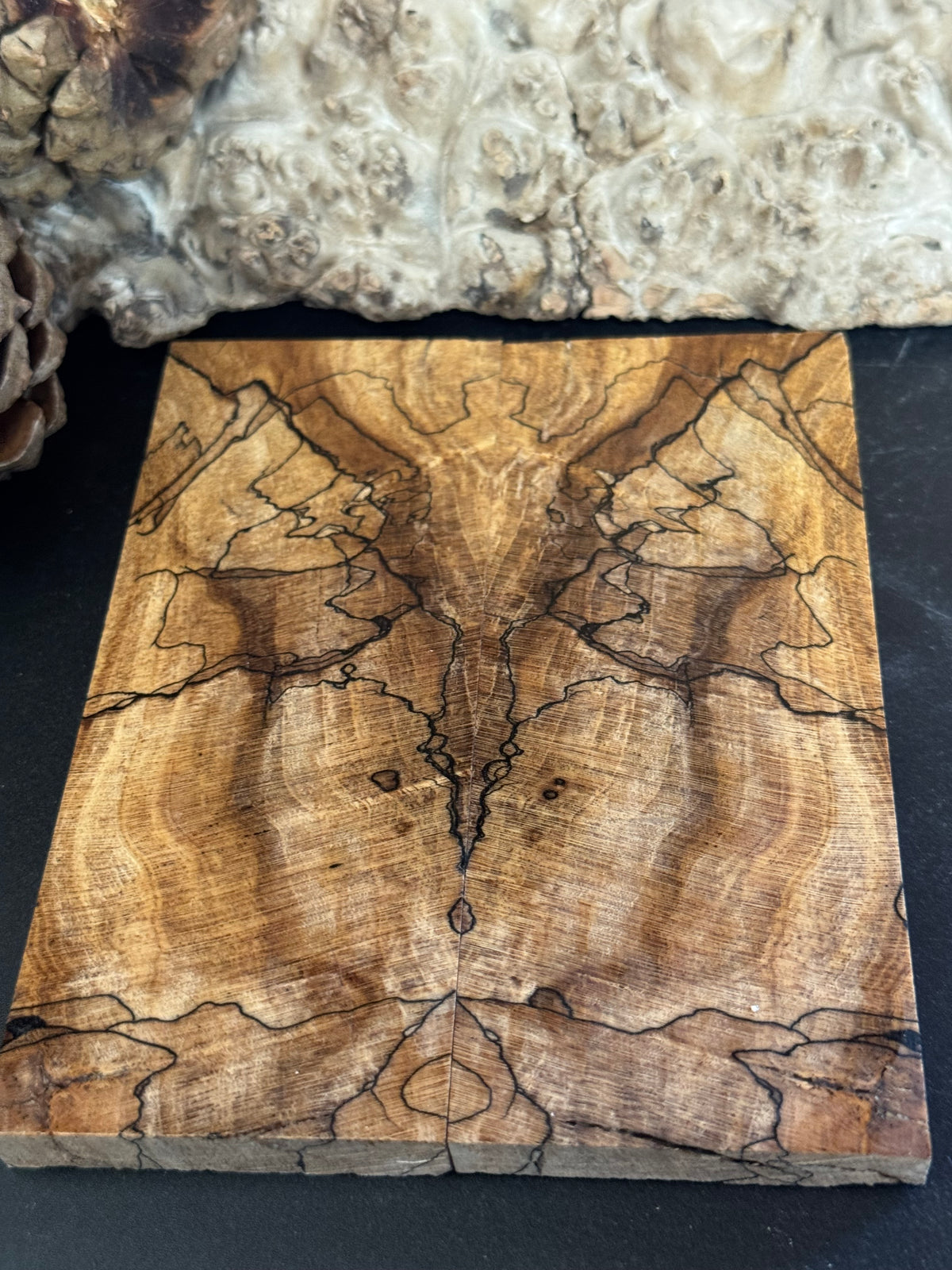Stabilized Spalted Sugar Maple Knife Scales 1911 Grips Natural SM25