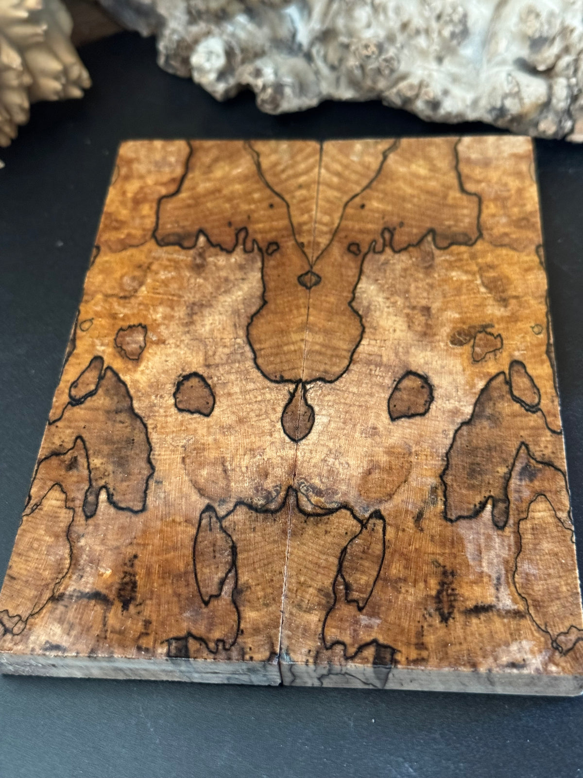 Stabilized Spalted Sugar Maple Knife Scales 1911 Grips Natural SM26