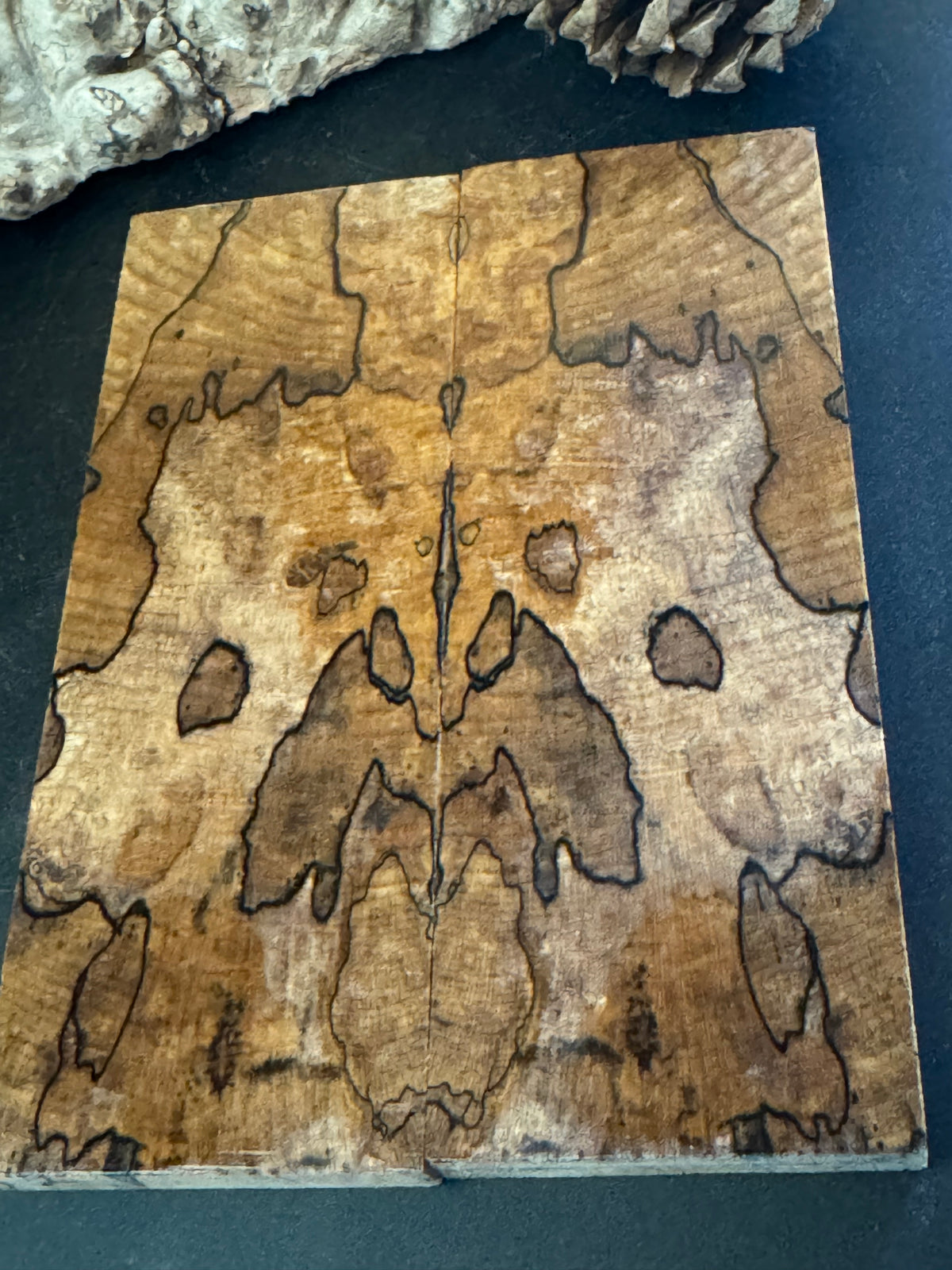 Stabilized Spalted Sugar Maple Knife Scales 1911 Grips Natural SM26