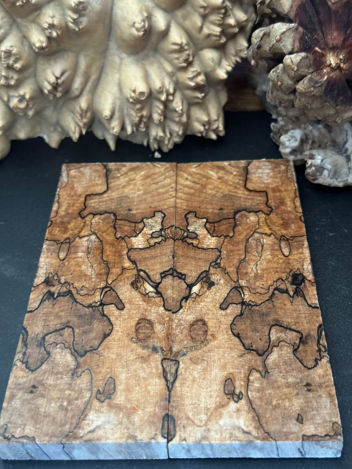 Stabilized Spalted Sugar Maple Knife Scales 1911 Grips Natural SM27