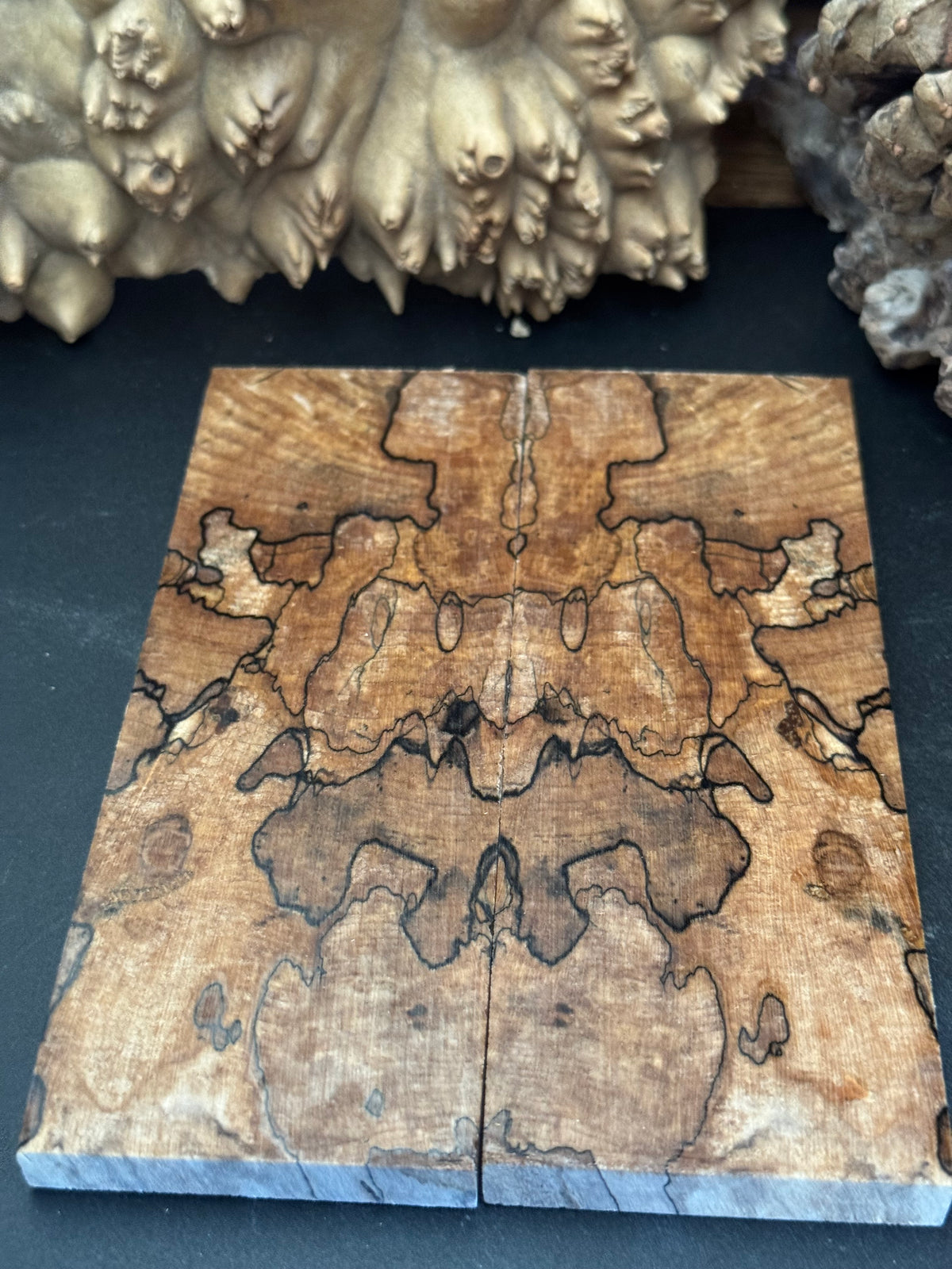 Stabilized Spalted Sugar Maple Knife Scales 1911 Grips Natural SM27