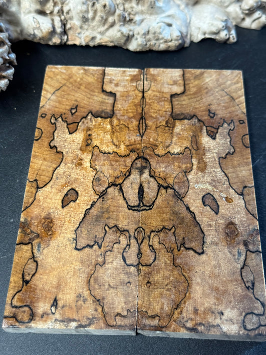 Stabilized Spalted Sugar Maple Knife Scales 1911 Grips Natural SM28