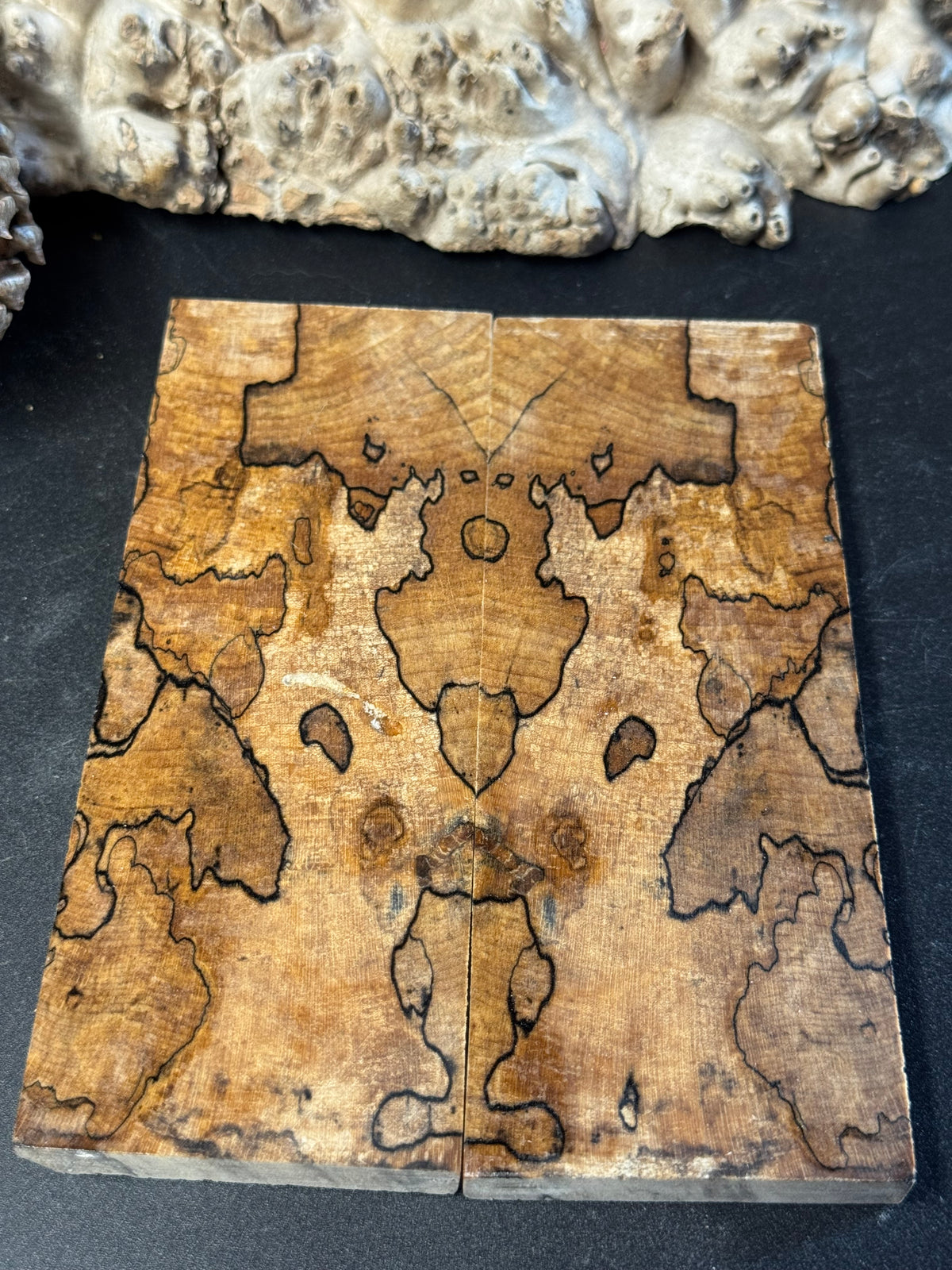 Stabilized Spalted Sugar Maple Knife Scales 1911 Grips Natural SM28