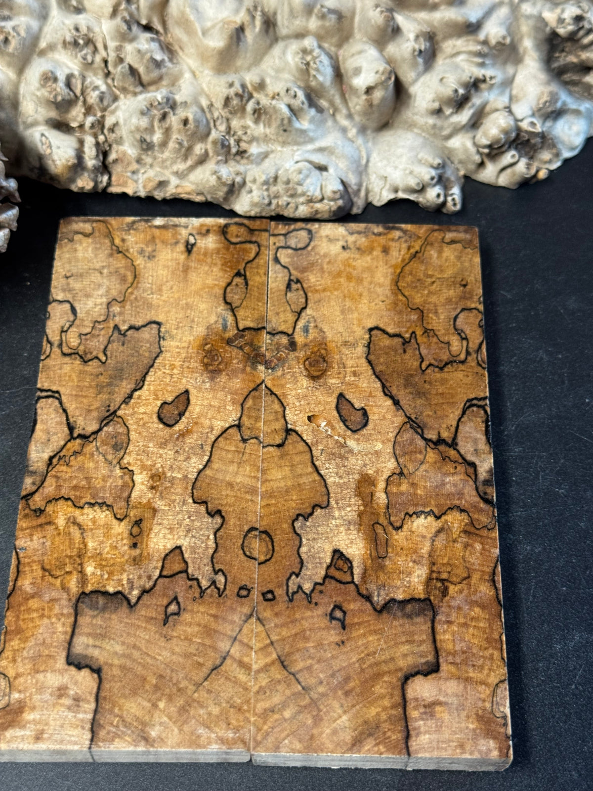 Stabilized Spalted Sugar Maple Knife Scales 1911 Grips Natural SM28