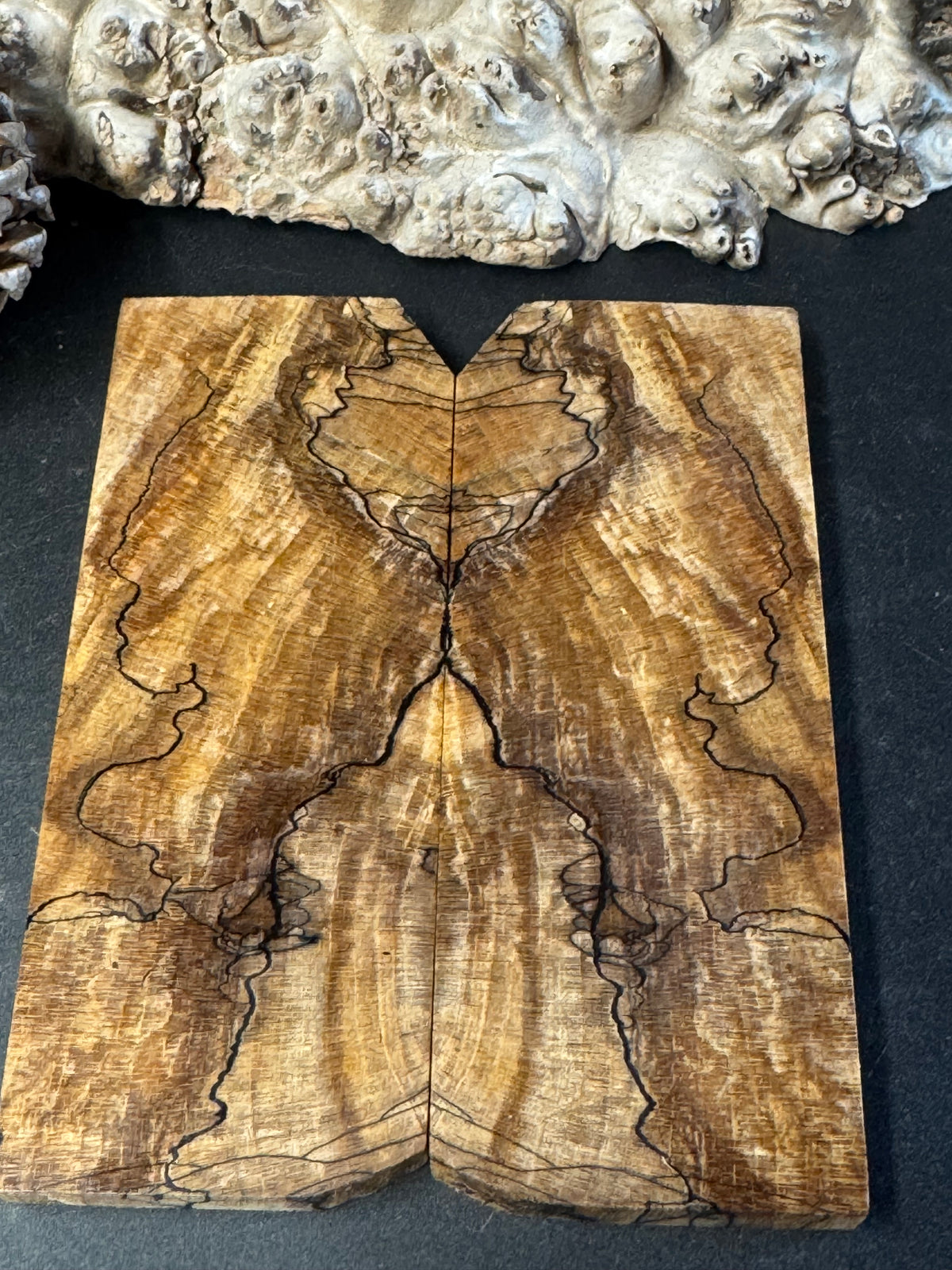 Stabilized Spalted Sugar Maple Knife Scales 1911 Grips Natural SM29