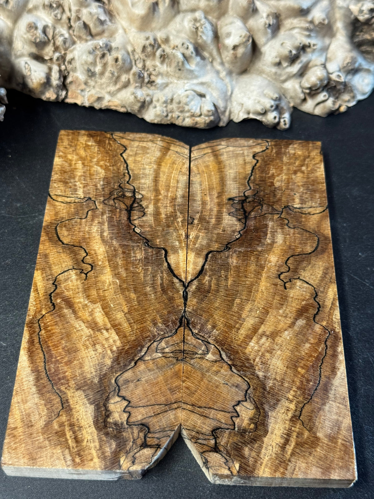 Stabilized Spalted Sugar Maple Knife Scales 1911 Grips Natural SM29