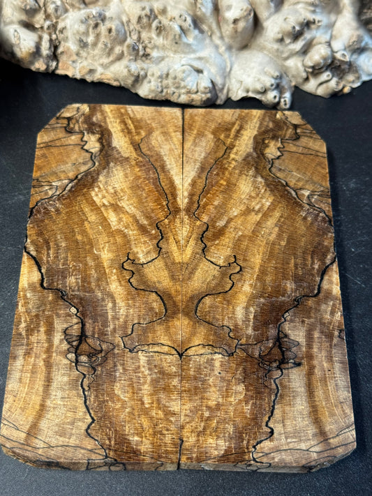 Stabilized Spalted Sugar Maple Knife Scales 1911 Grips Natural SM29