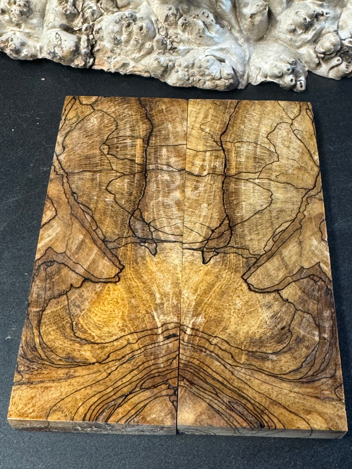 Stabilized Spalted Sugar Maple Knife Scales 1911 Grips Natural SM30