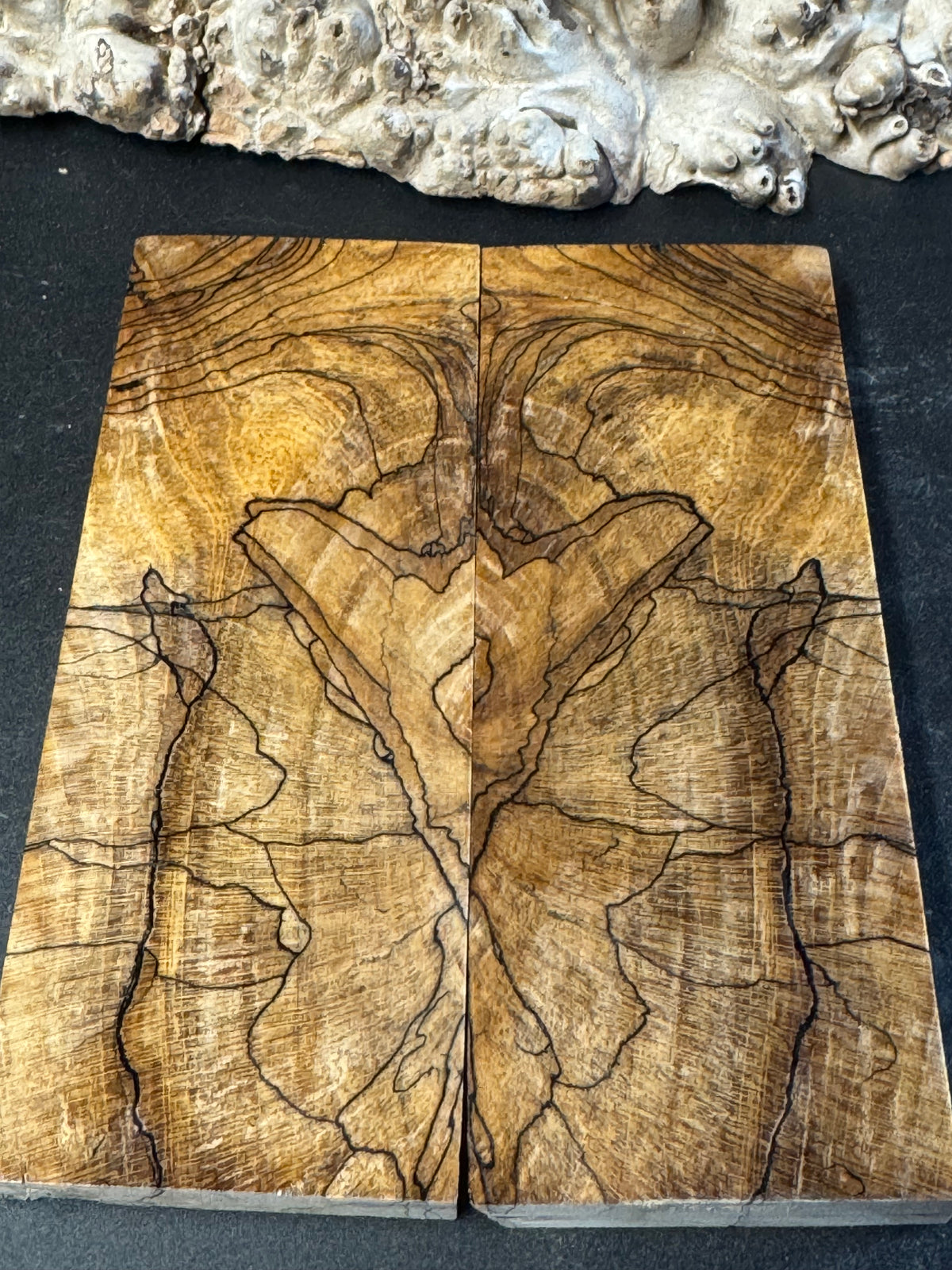 Stabilized Spalted Sugar Maple Knife Scales 1911 Grips Natural SM30