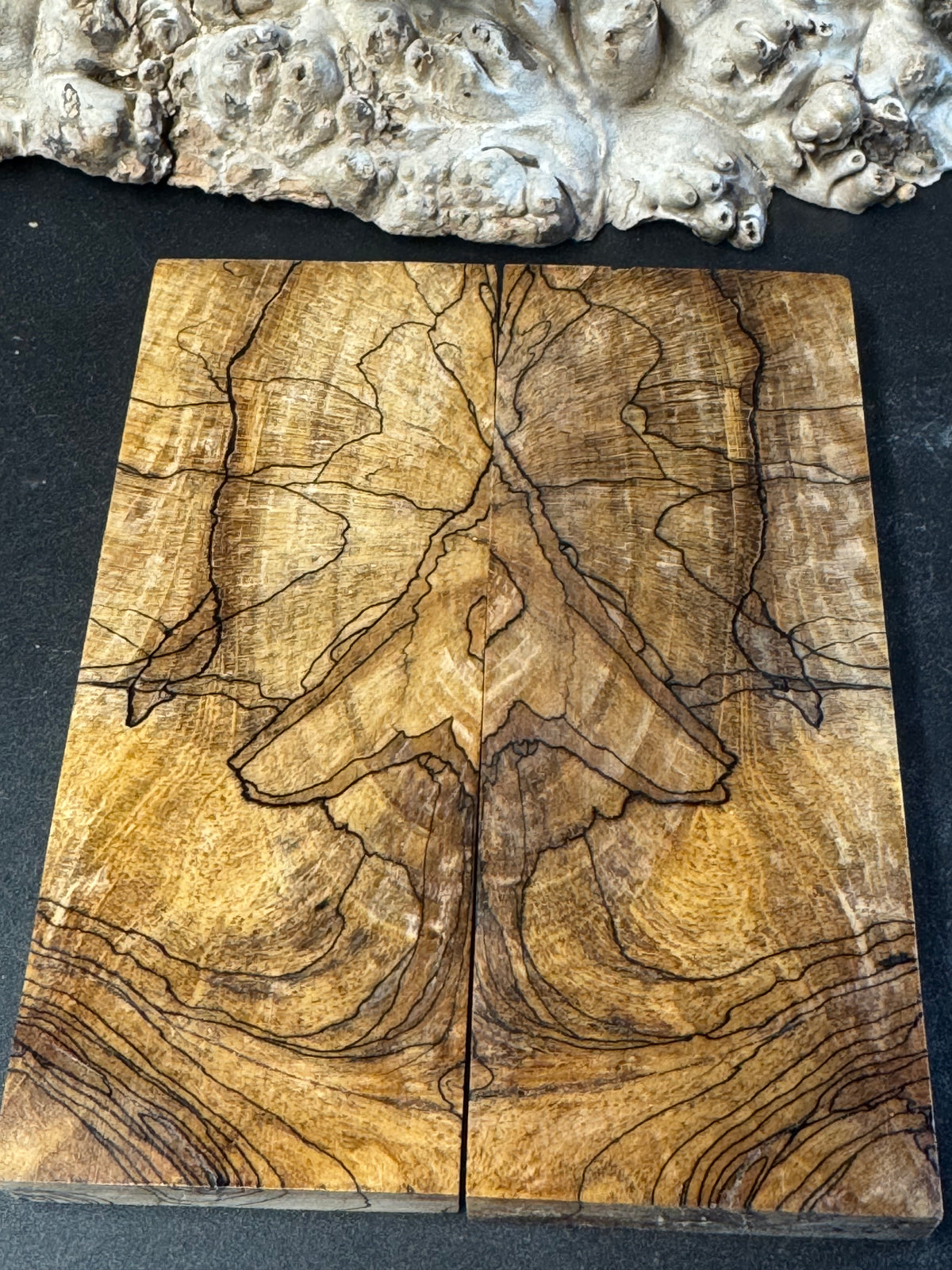 Stabilized Spalted Sugar Maple Knife Scales 1911 Grips Natural SM30