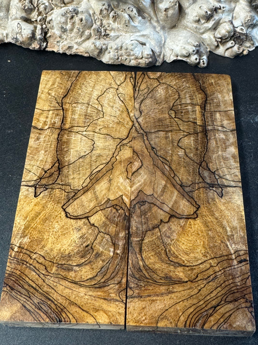 Stabilized Spalted Sugar Maple Knife Scales 1911 Grips Natural SM30