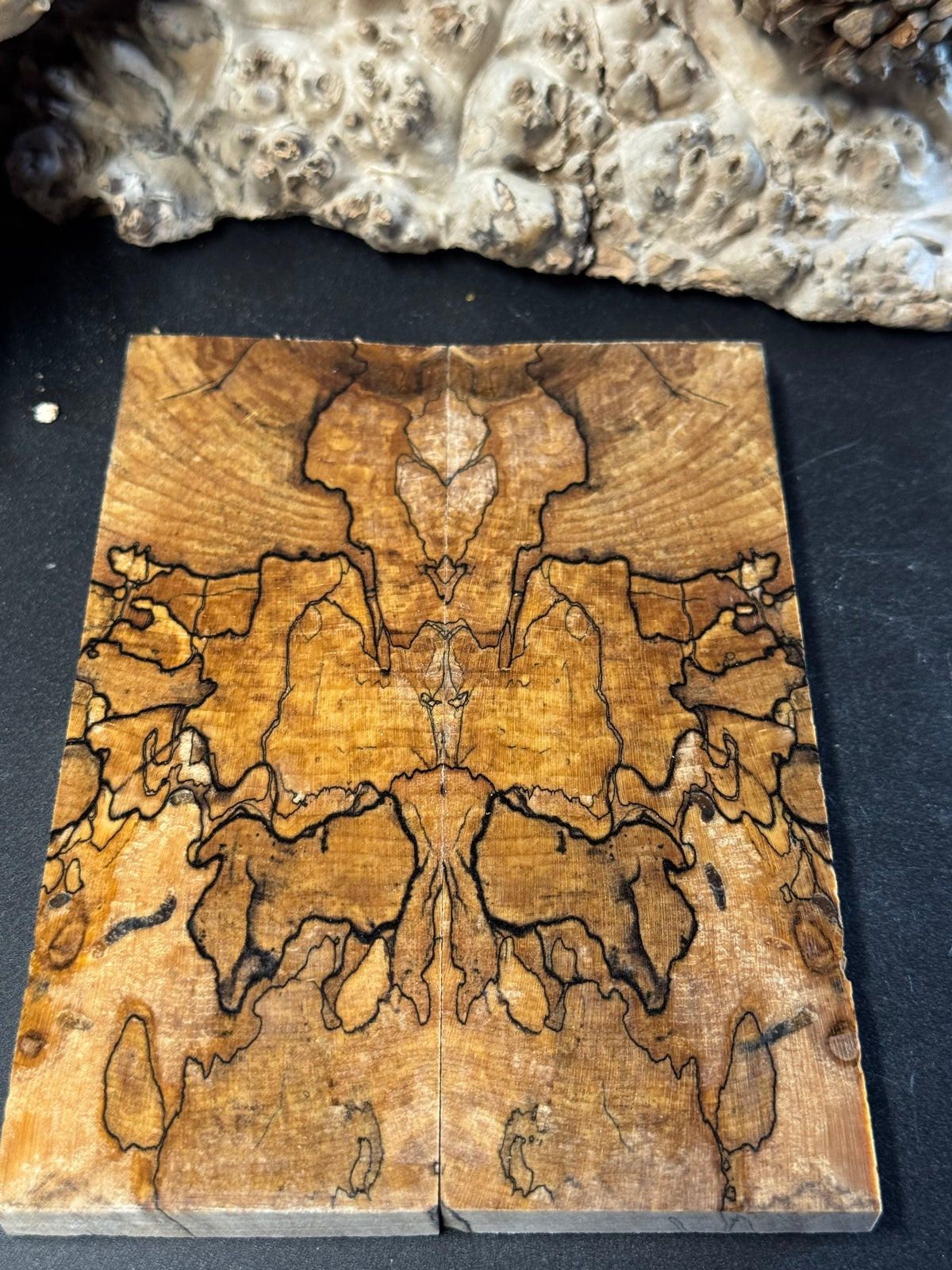 Stabilized Spalted Sugar Maple Knife Scales 1911 Grips Natural SM31