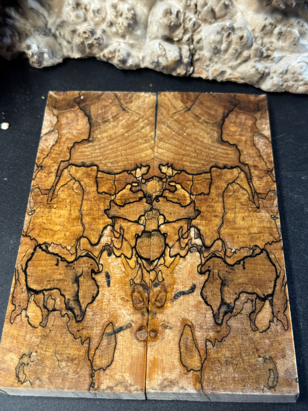 Stabilized Spalted Sugar Maple Knife Scales 1911 Grips Natural SM31