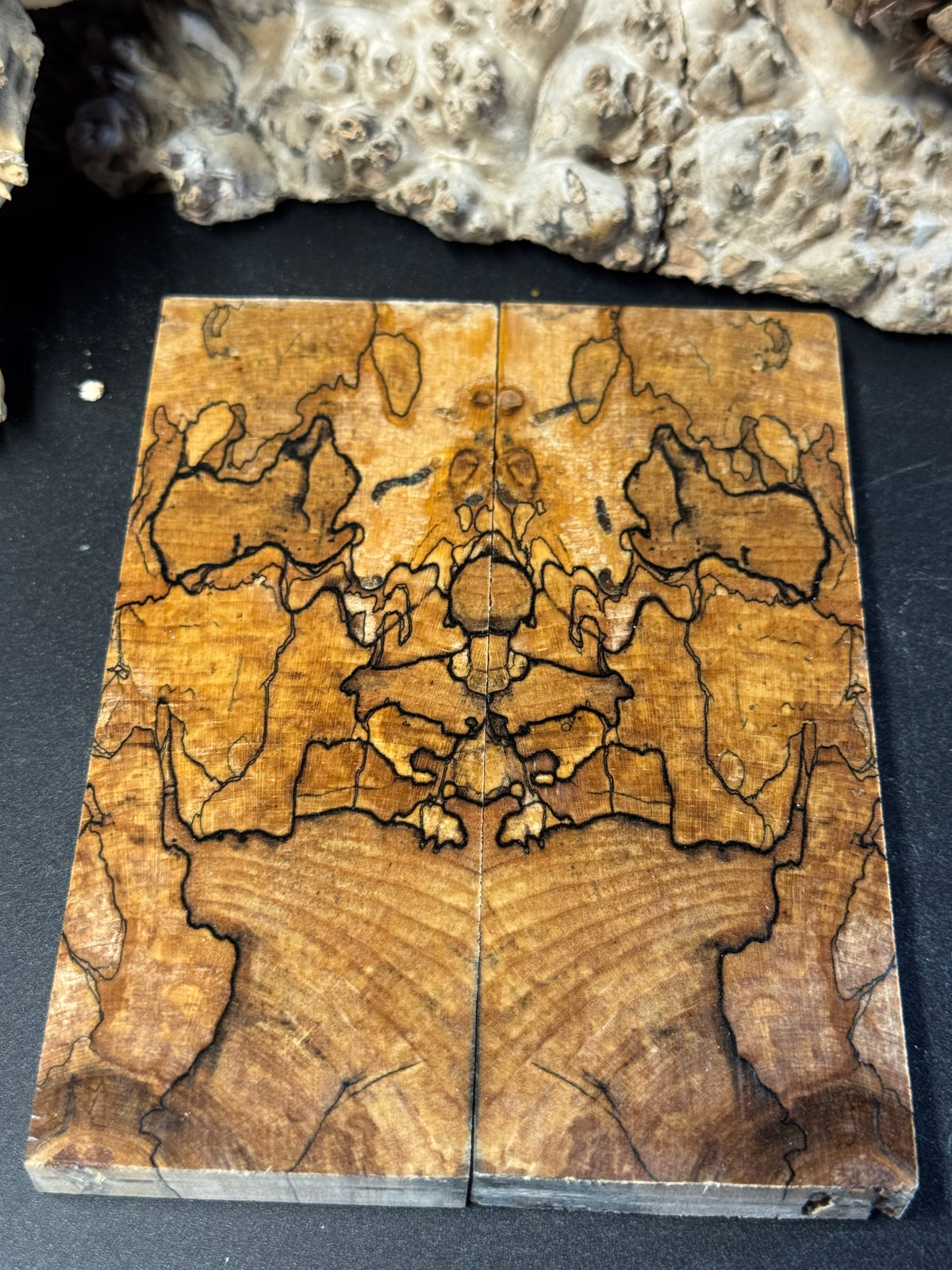 Stabilized Spalted Sugar Maple Knife Scales 1911 Grips Natural SM31