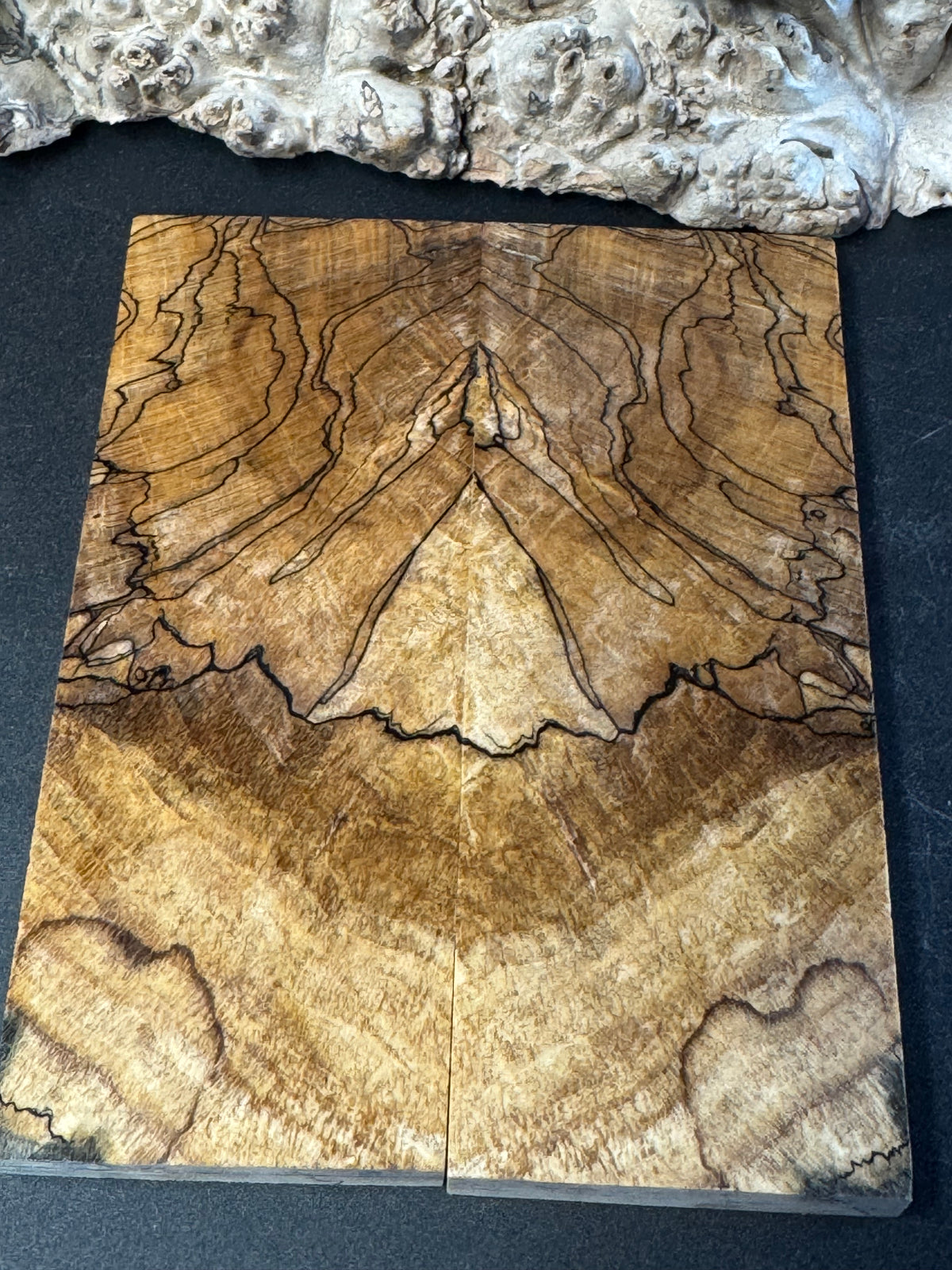 Stabilized Spalted Sugar Maple Knife Scales 1911 Grips Natural SM32