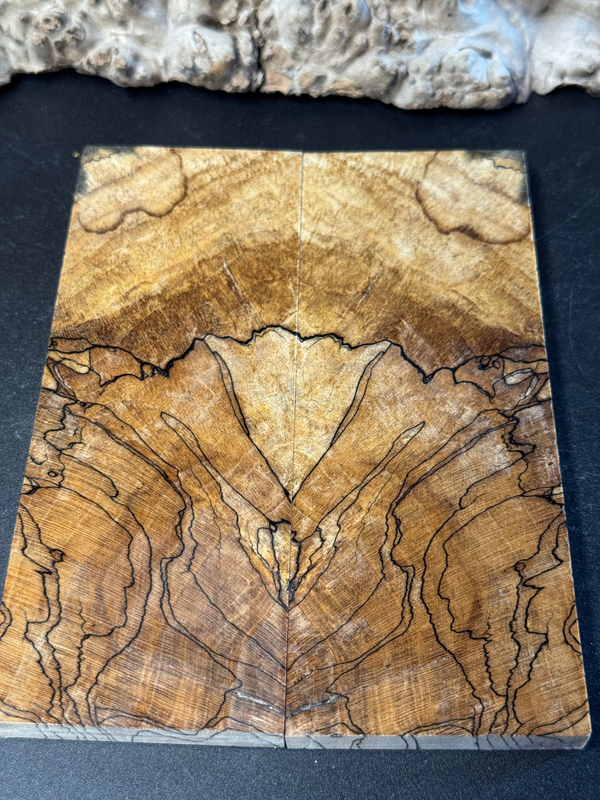 Stabilized Spalted Sugar Maple Knife Scales 1911 Grips Natural SM32