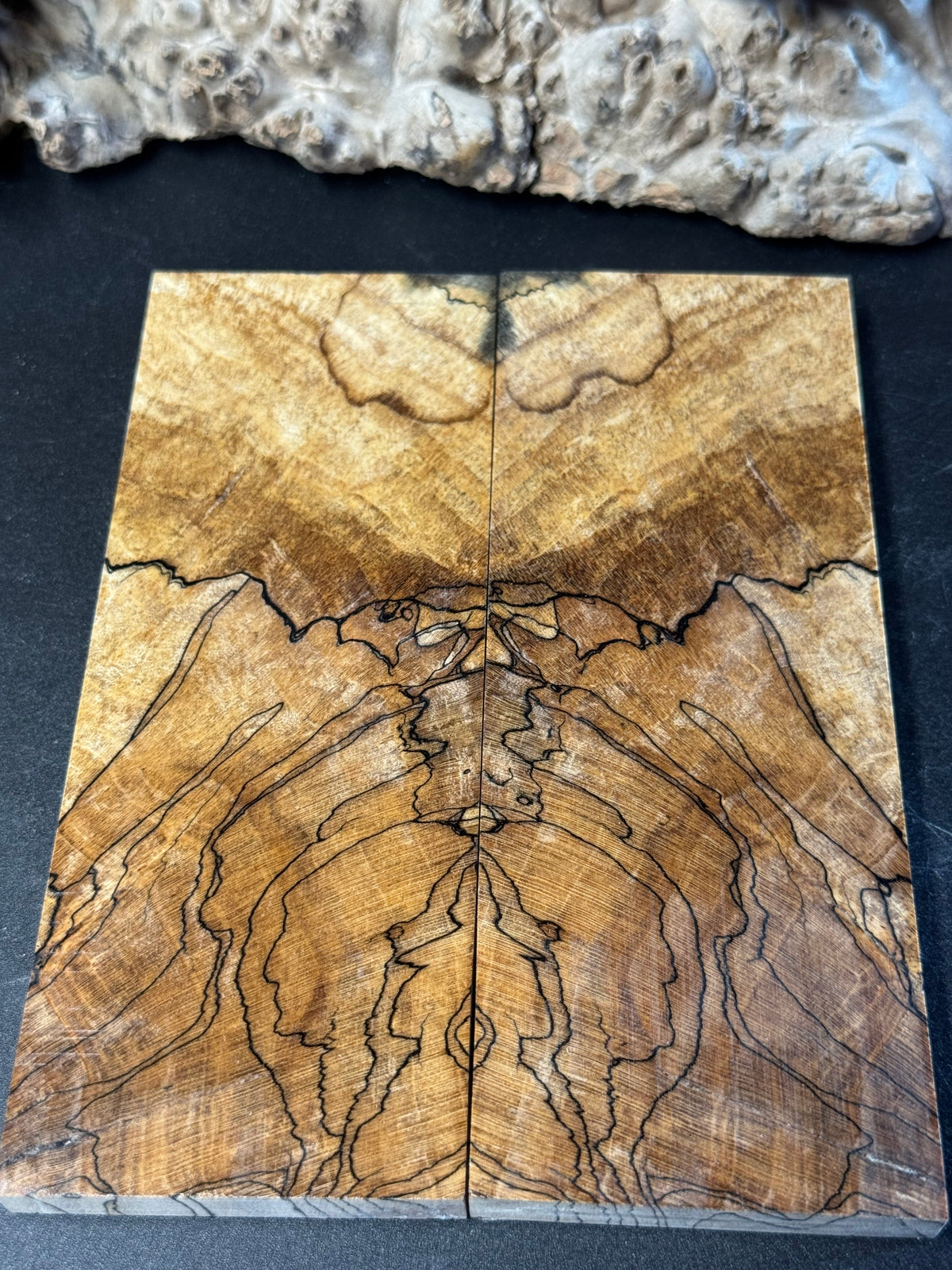 Stabilized Spalted Sugar Maple Knife Scales 1911 Grips Natural SM32