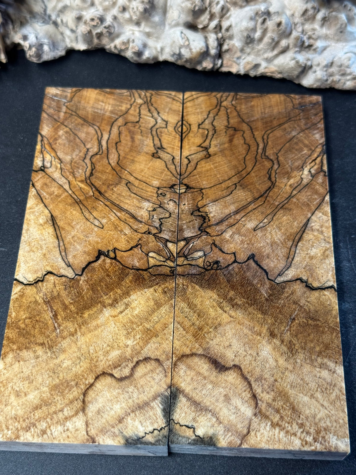 Stabilized Spalted Sugar Maple Knife Scales 1911 Grips Natural SM32