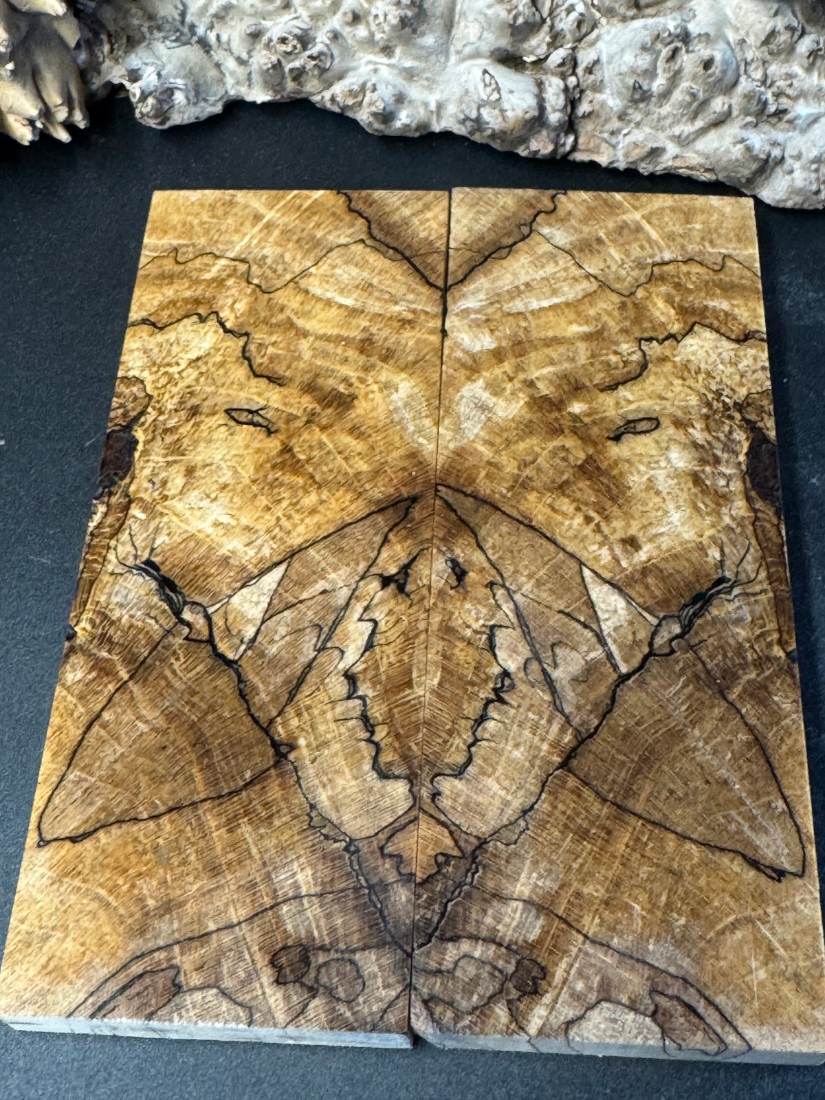 Stabilized Spalted Sugar Maple Knife Scales 1911 Grips Natural SM34