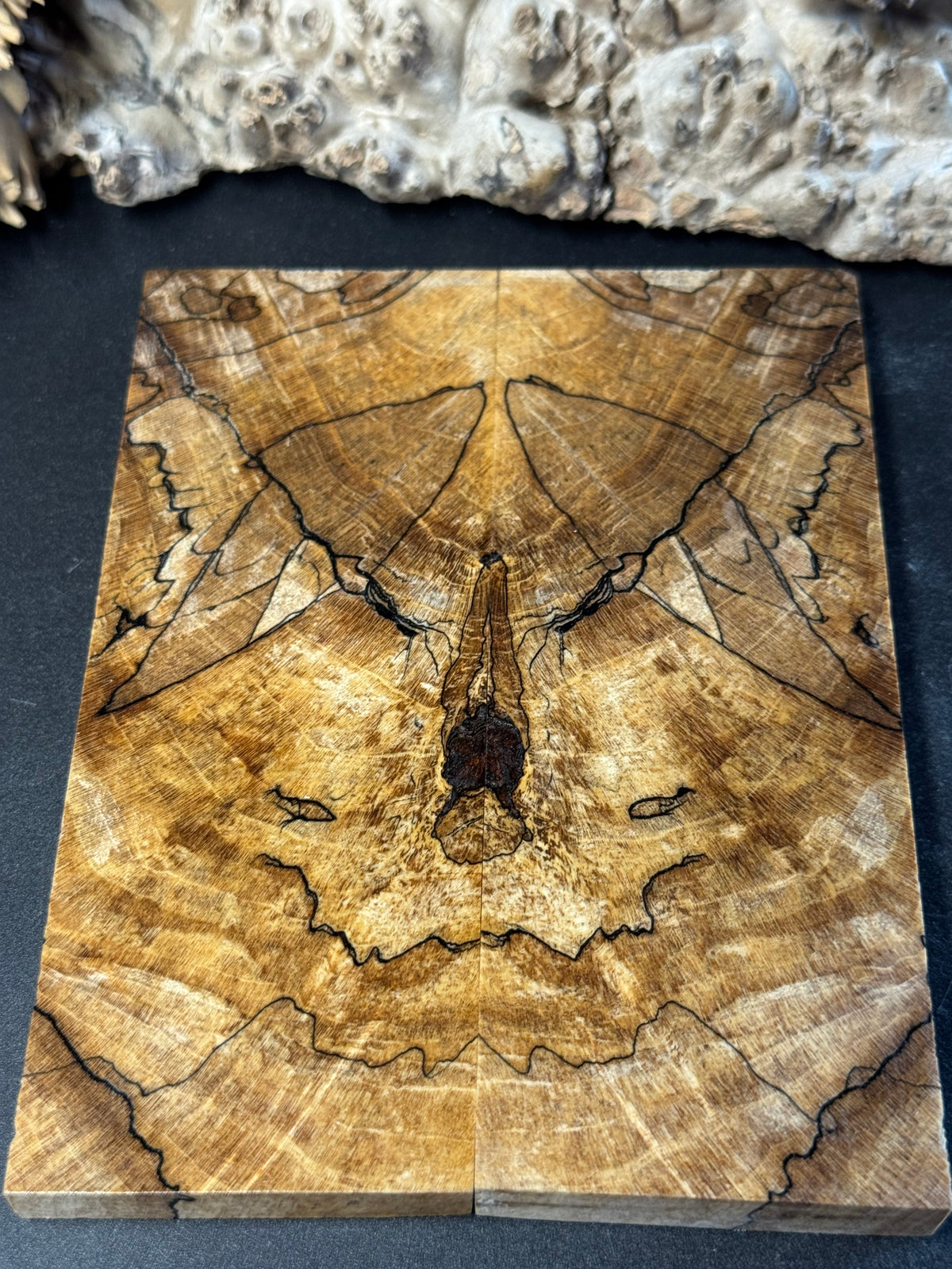 Stabilized Spalted Sugar Maple Knife Scales 1911 Grips Natural SM34