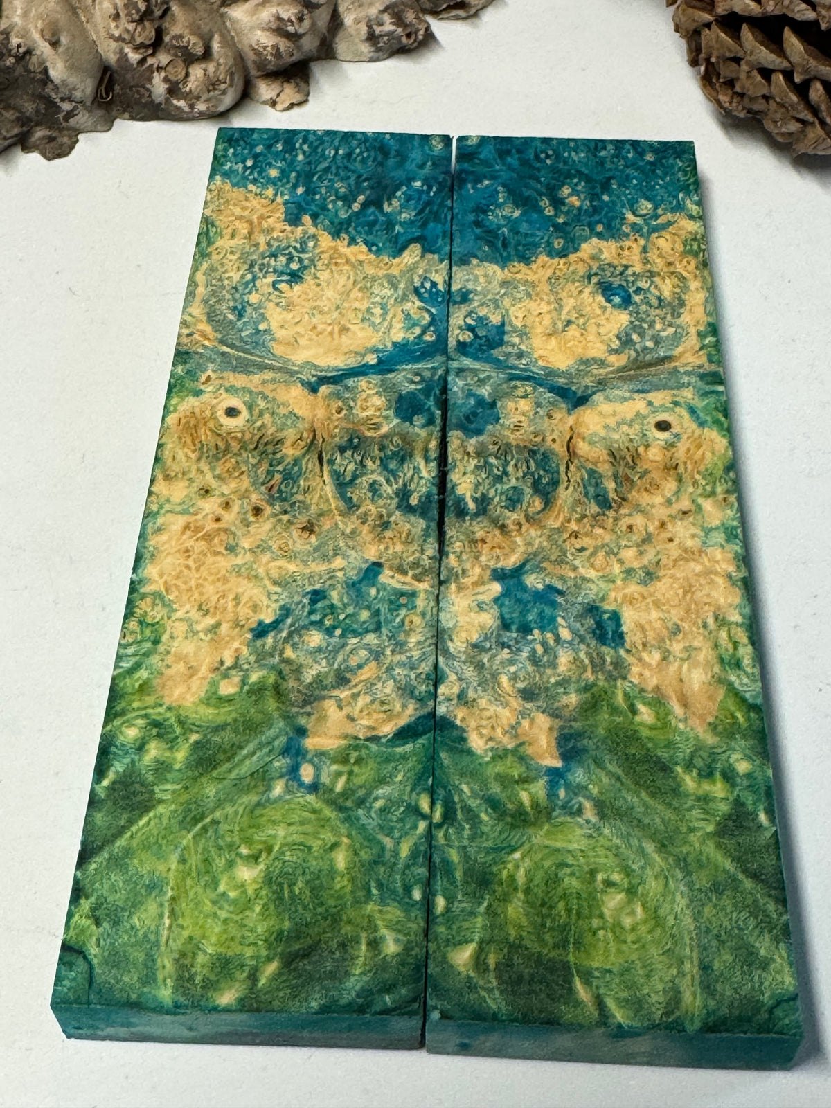 Stabilized Box Elder Burl Knife Scales / 1911 Grips BE57