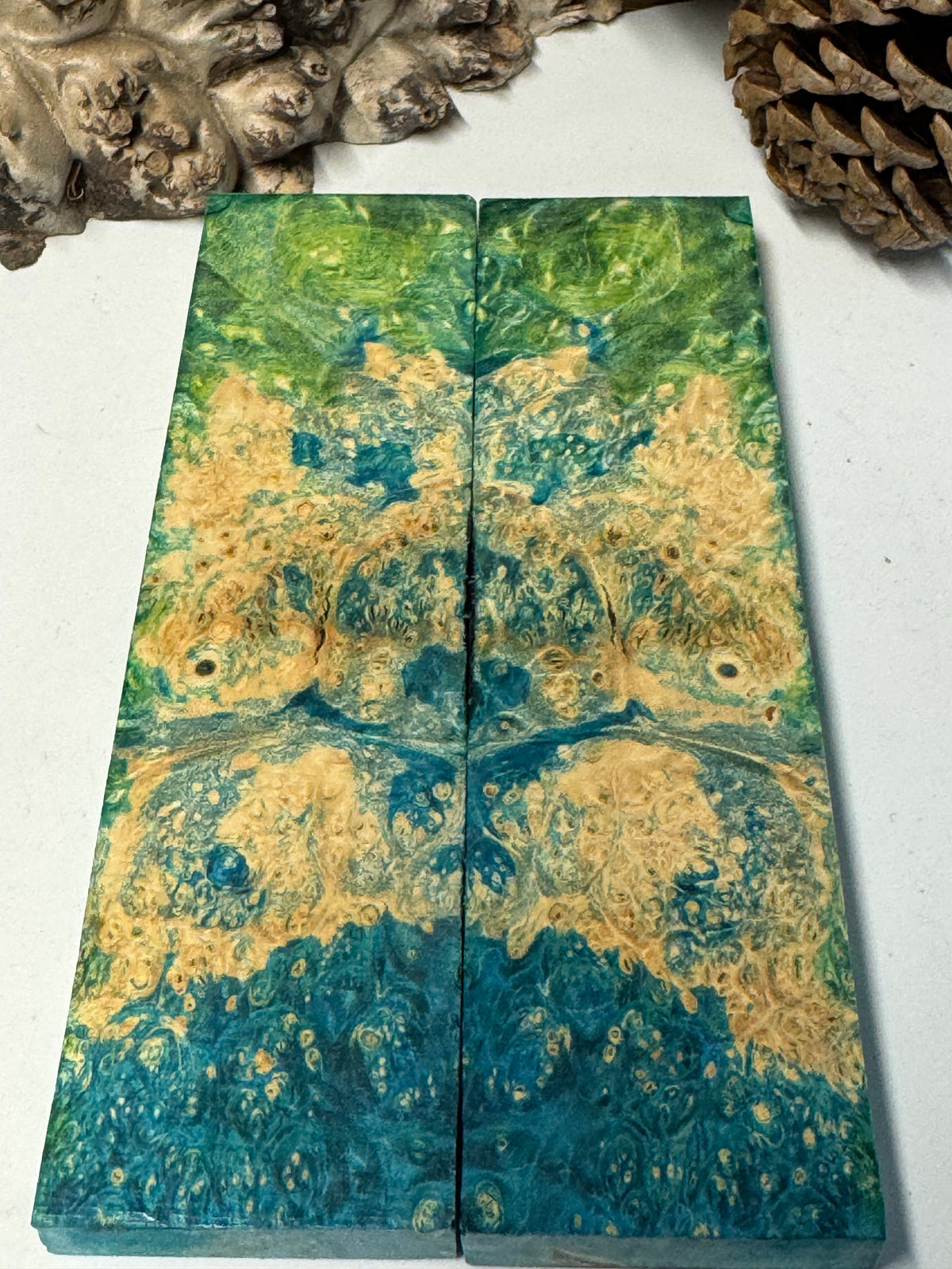 Stabilized Box Elder Burl Knife Scales / 1911 Grips BE57