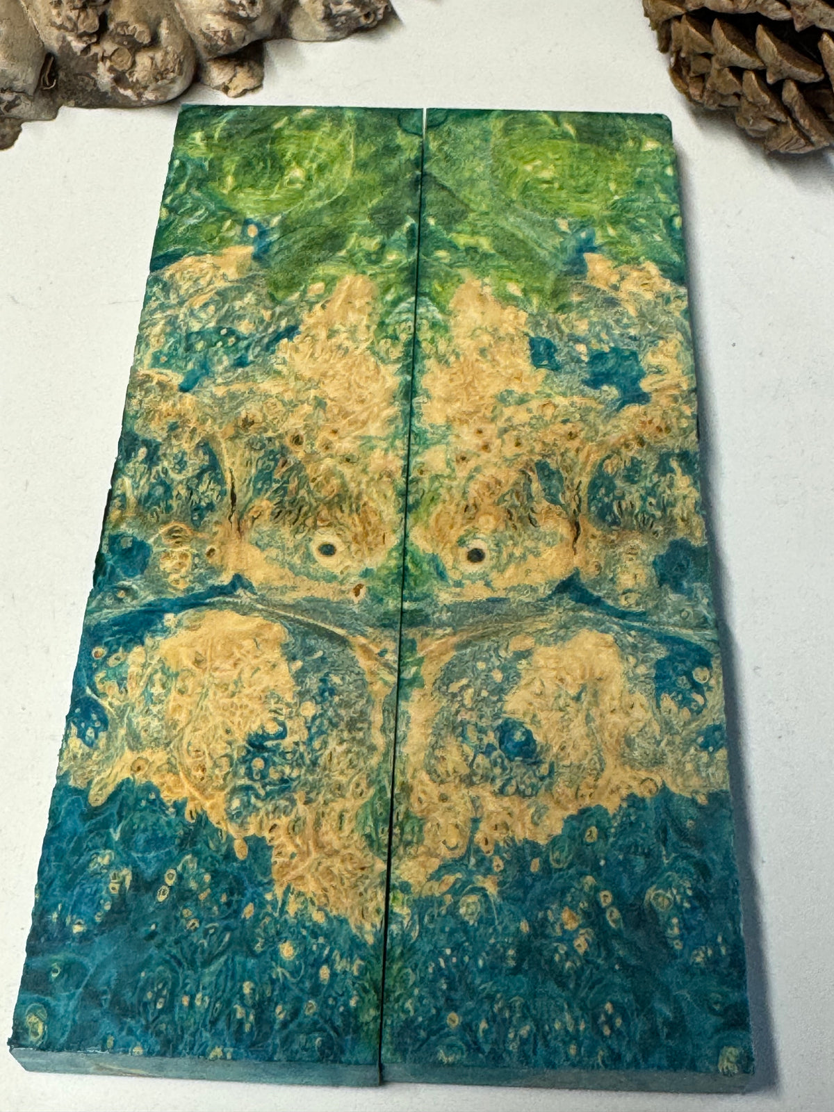 Stabilized Box Elder Burl Knife Scales / 1911 Grips BE57
