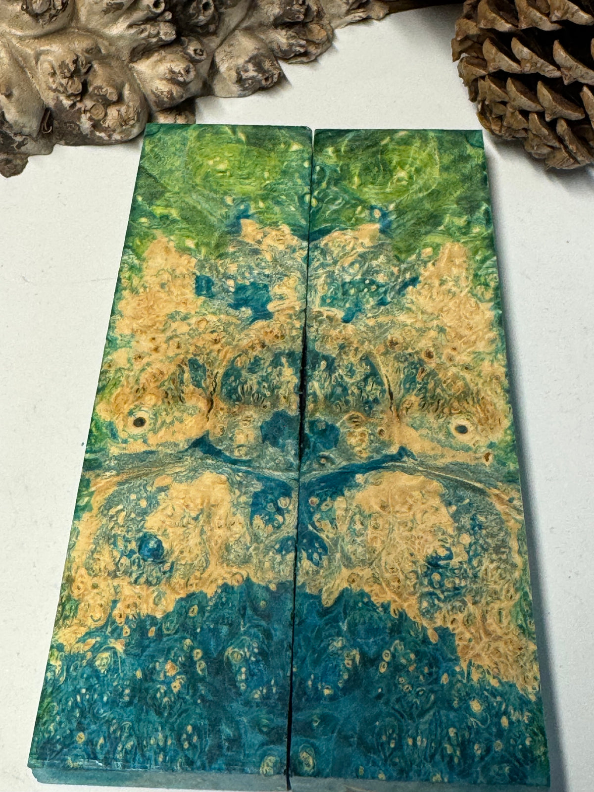 Stabilized Box Elder Burl Knife Scales / 1911 Grips BE57
