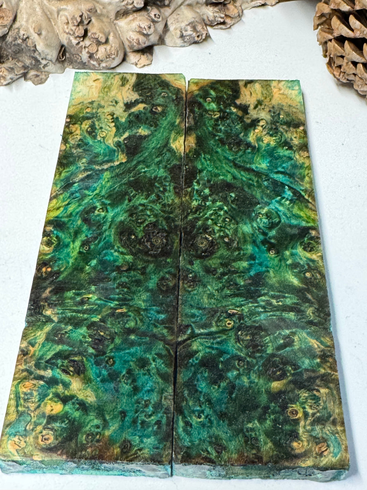 Stabilized Box Elder Burl Knife Scales / 1911 Grips BE59