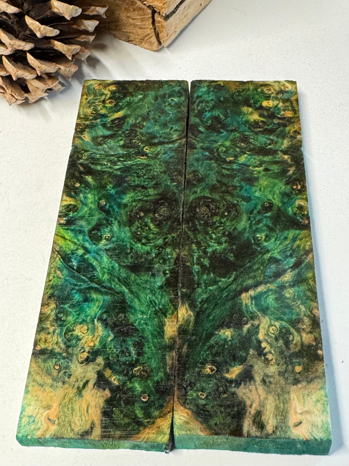 Stabilized Box Elder Burl Knife Scales / 1911 Grips BE59