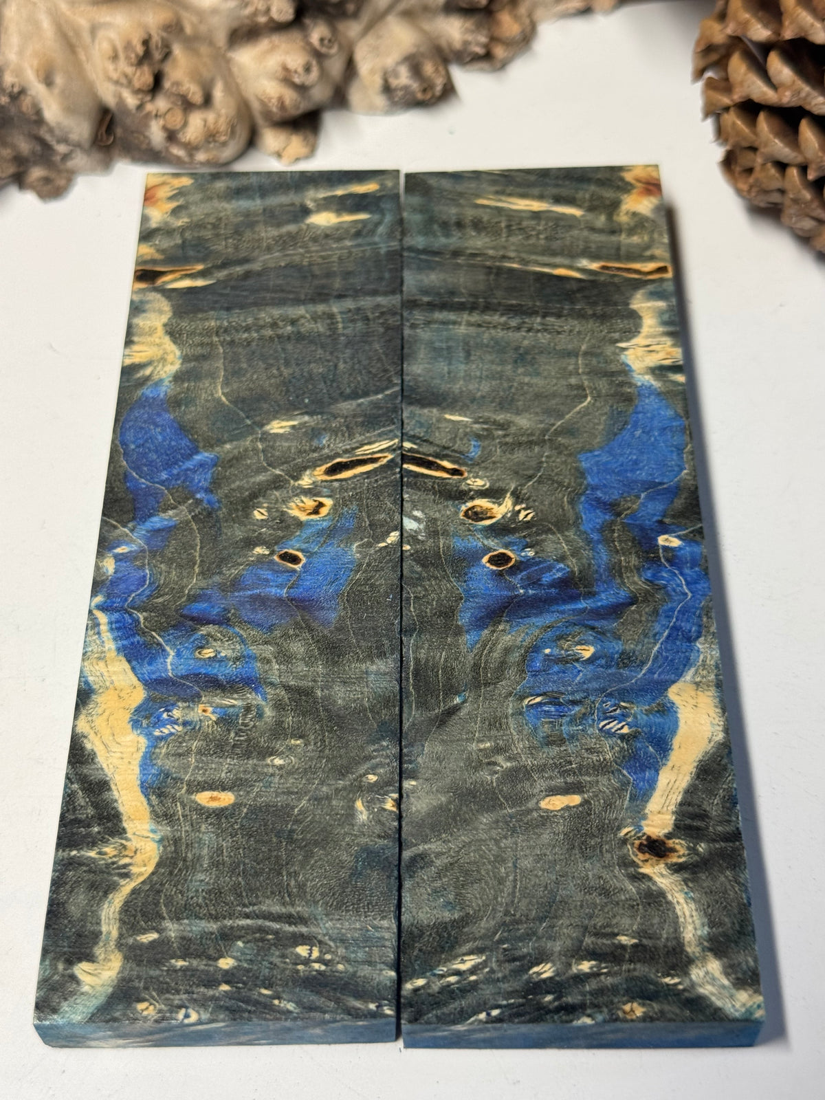 Stabilized Box Elder Burl Knife Scales / 1911 Grips BE60