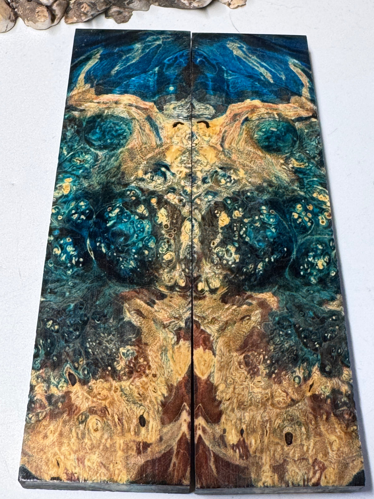 Stabilized Box Elder Burl Knife Scales / 1911 Grips BE64