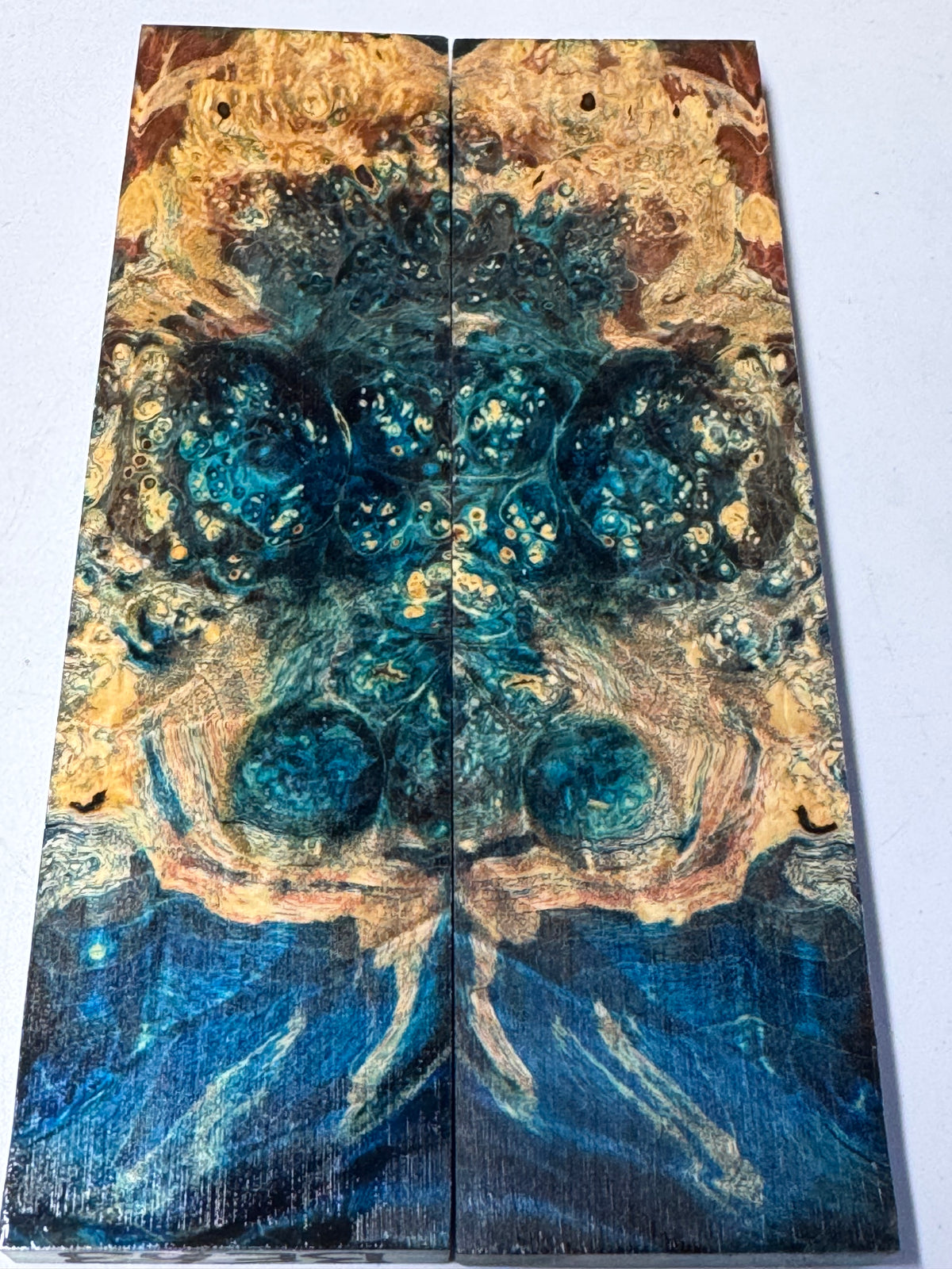 Stabilized Box Elder Burl Knife Scales / 1911 Grips BE64