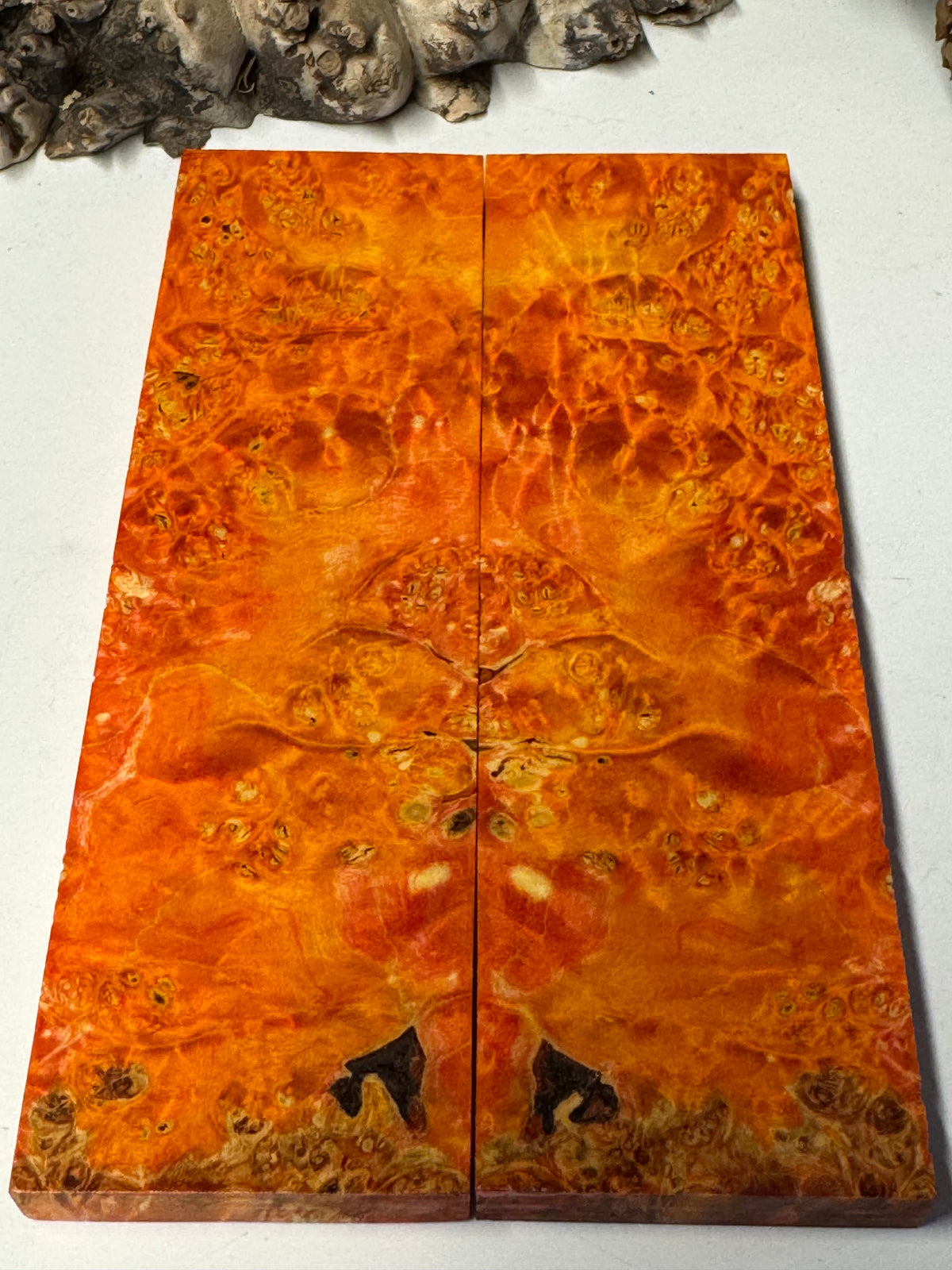 Stabilized Box Elder Burl Knife Scales / 1911 Grips BE67