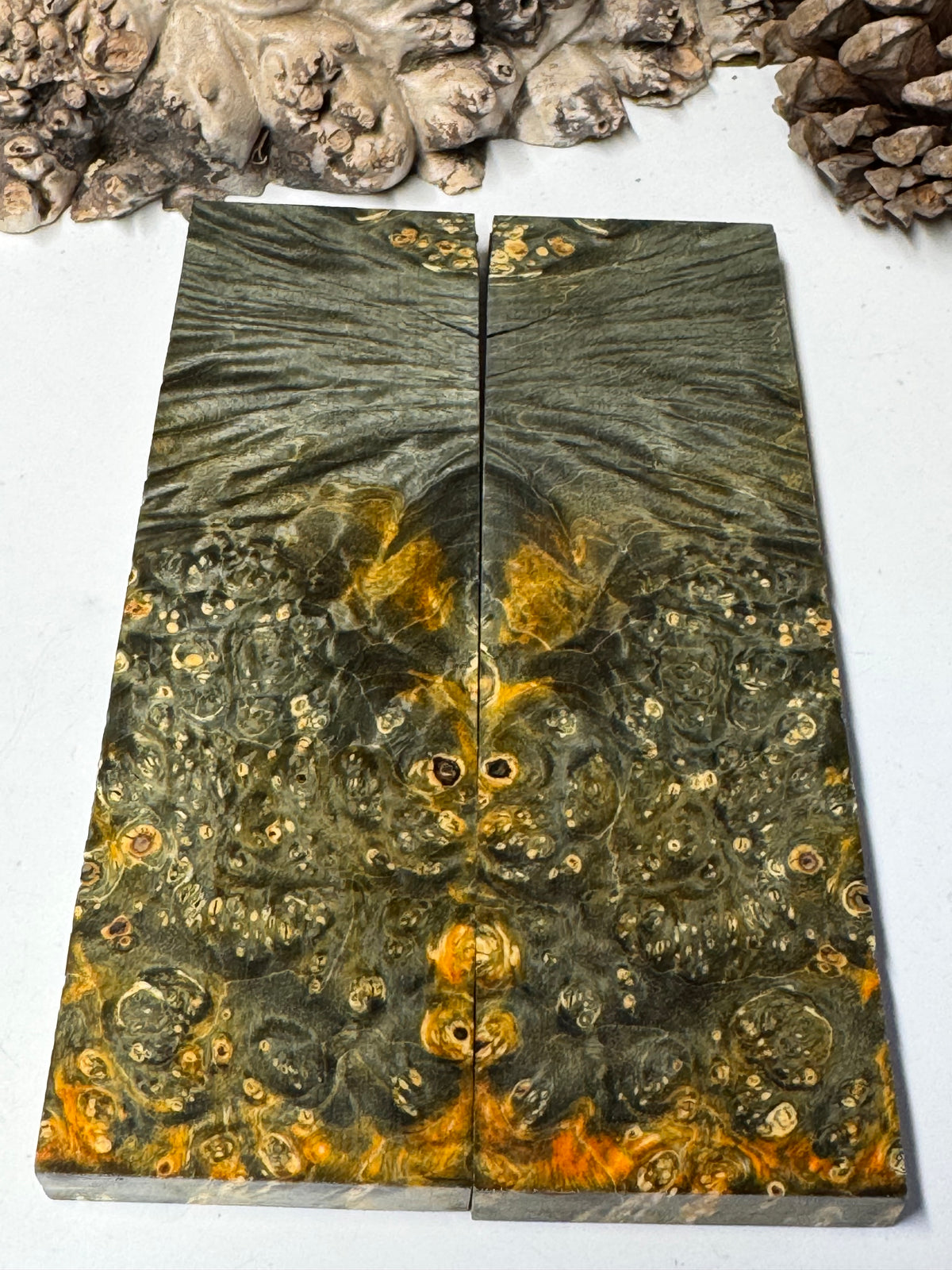 Stabilized Box Elder Burl Knife Scales / 1911 Grips BE70
