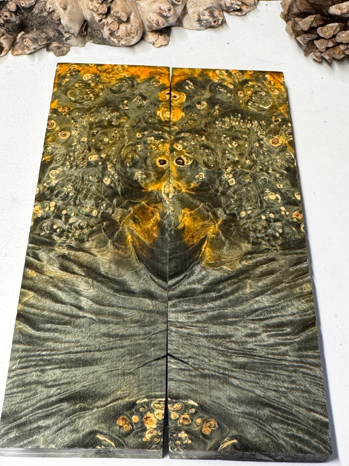 Stabilized Box Elder Burl Knife Scales / 1911 Grips BE70