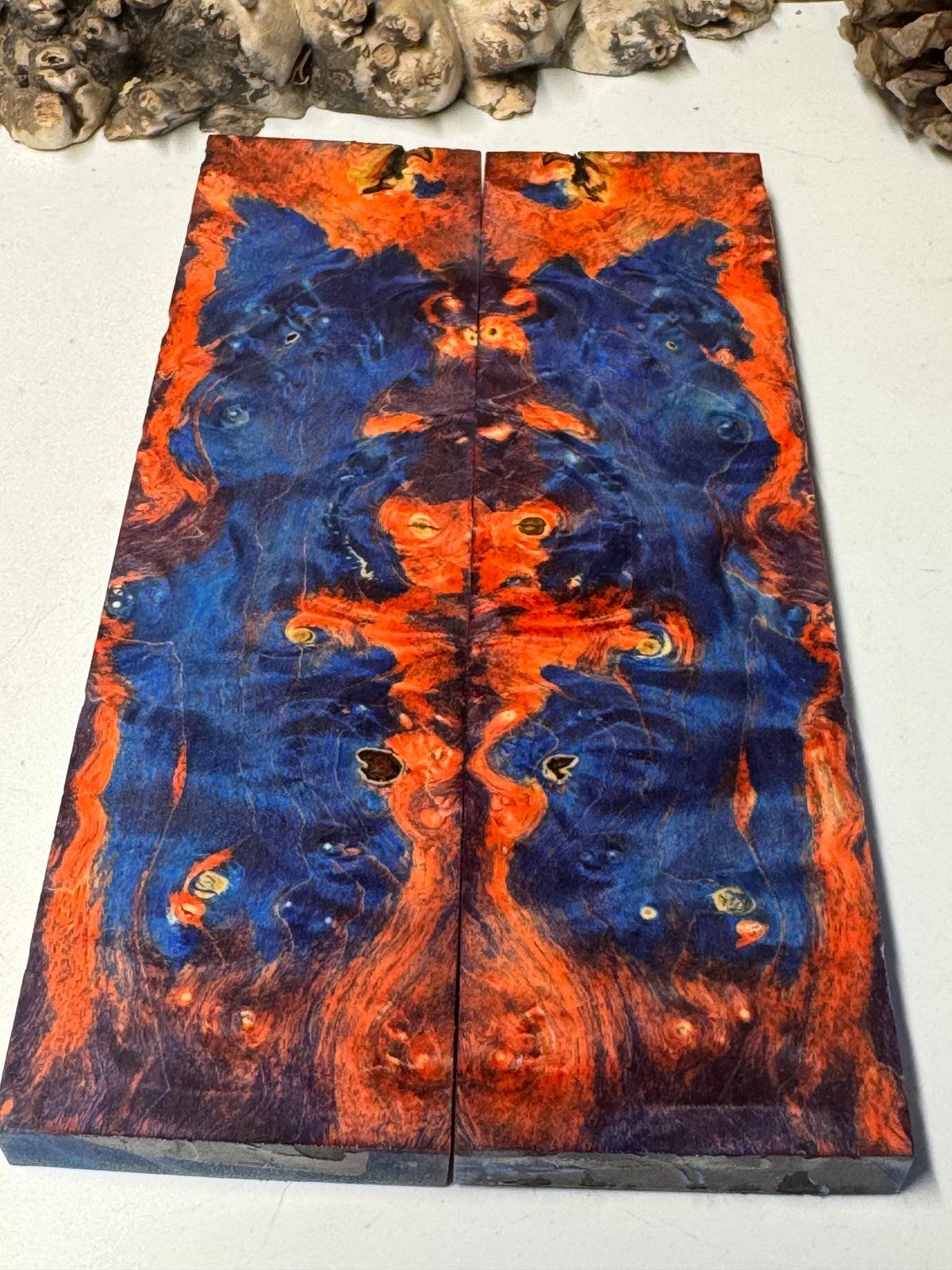 Stabilized Box Elder Burl Knife Scales / 1911 Grips BE75
