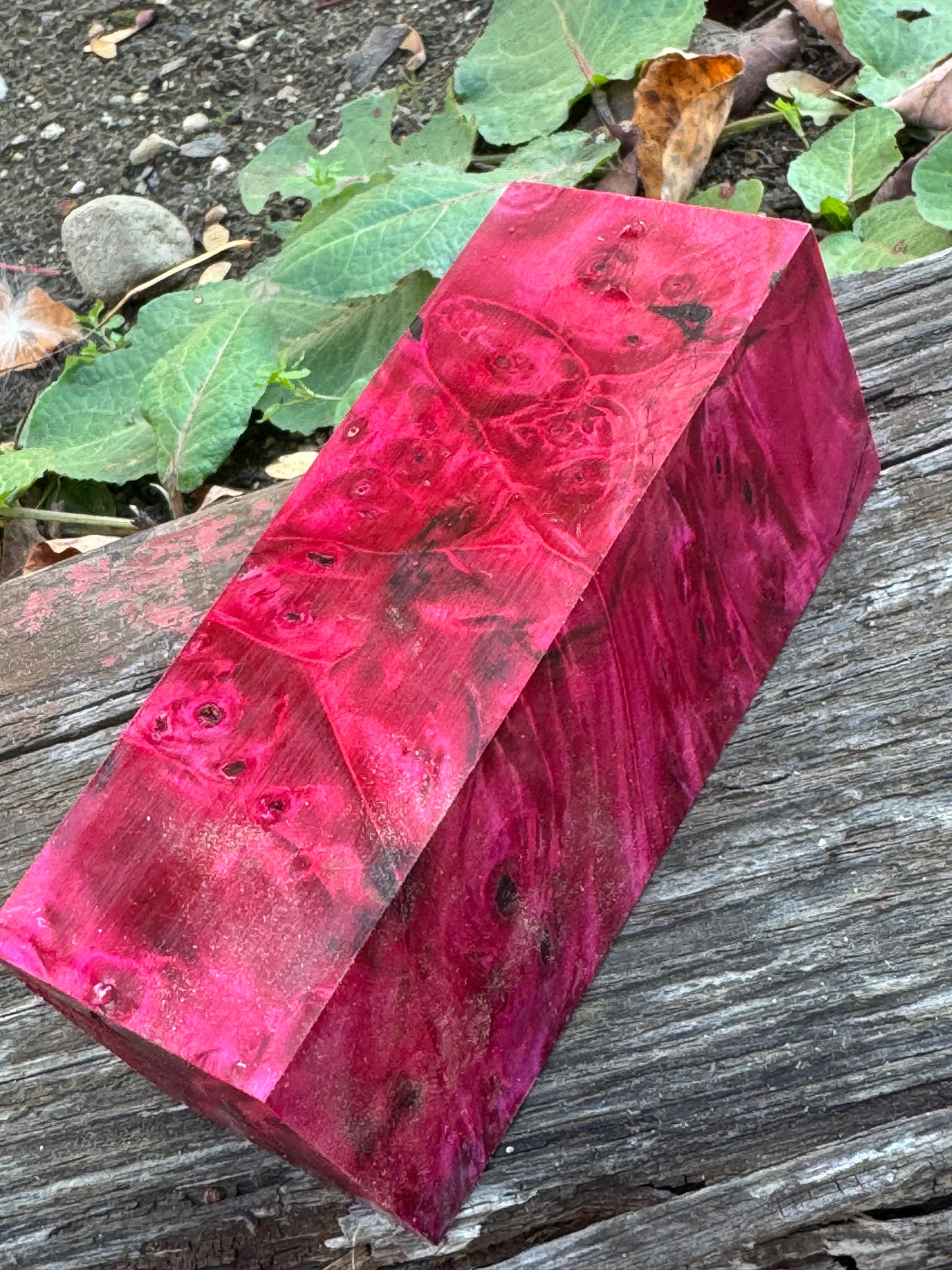 Stabilized Buckeye Burl Knife Scales/ Turning Block  2"x 2" X 5 1/4"  BB-17