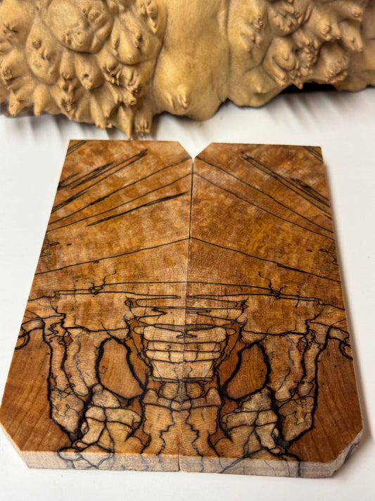 Stabilized Spalted Sugar Maple Maple Knife Scales/ 1911 Grips SM10