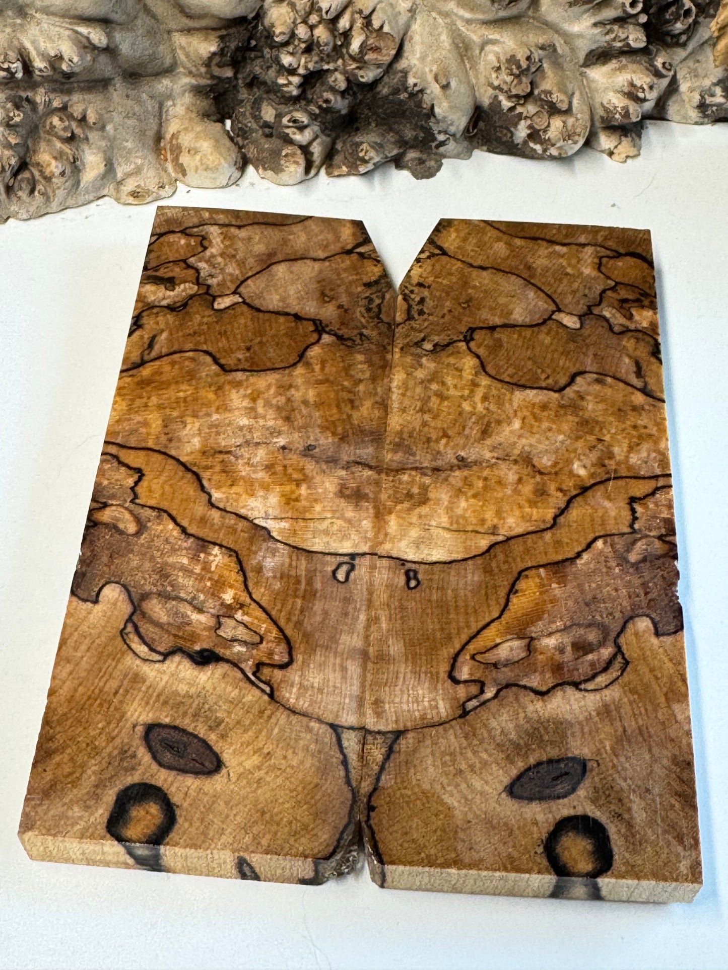 Stabilized Spalted Sugar Maple Maple Knife Scales/ 1911 Grips SM17