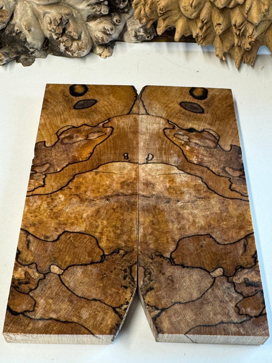 Stabilized Spalted Sugar Maple Maple Knife Scales/ 1911 Grips SM17
