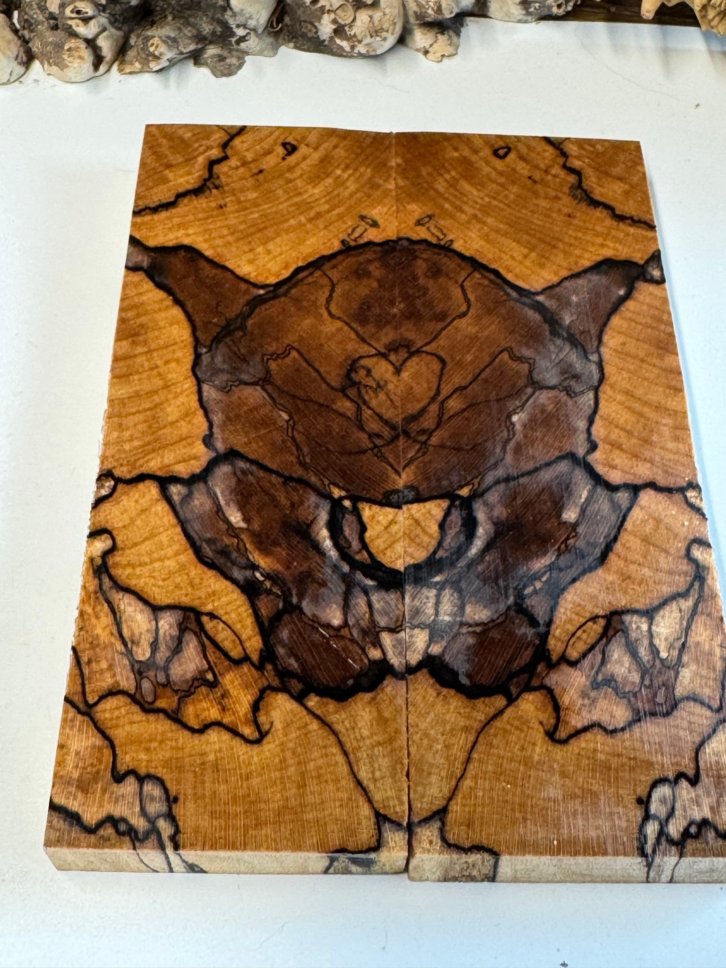 Stabilized Spalted Sugar Maple Maple Knife Scales/ 1911 Grips SM18