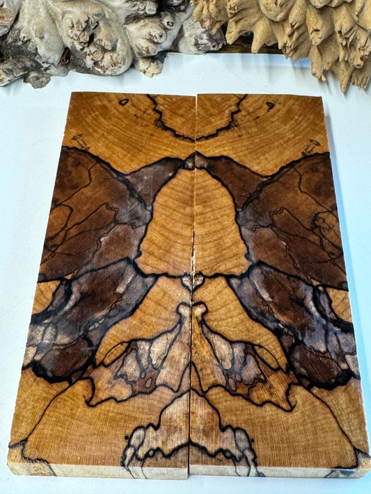 Stabilized Spalted Sugar Maple Maple Knife Scales/ 1911 Grips SM18