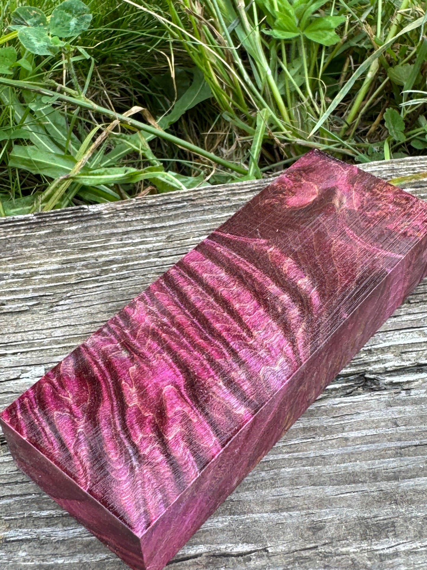 BLM20 Stabilized Big Leaf Maple Burl Knife Scales 1911 Grips Natural Burl