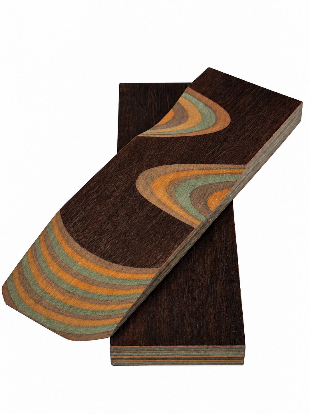 DymaLux Knife Handle Scales - Stabilized Laminated Wood Pair - Choose Your Color
