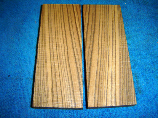 Exotic Wood ZEBRAWOOD Knife Scales/ Gun Grips 3/8 x 2" x 5-1/4 ZB-1